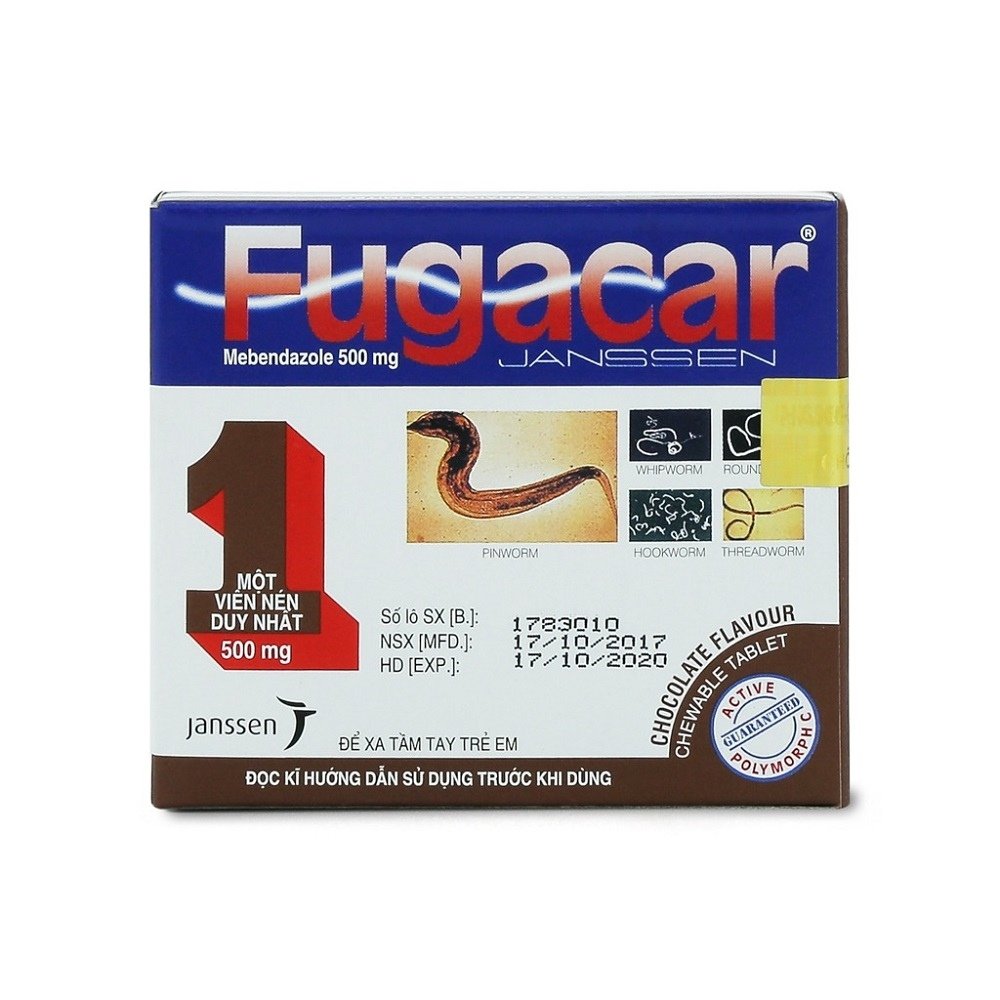 Hình ảnh thuốc tẩy giun Fugacar Socola - Ảnh 2