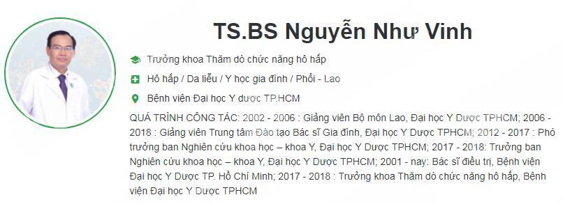 Phòng Khám Chuyên Khoa Lao & Bệnh Phổi – BS. Nguyễn Như Vinh