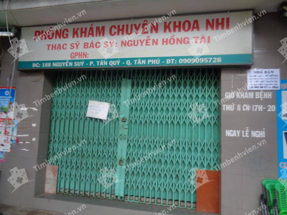 Phòng khám chuyên khoa Nhi – BS. Nguyễn Hồng Tài