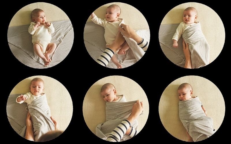 Cách quấn khăn cho bé sơ sinh ngủ ngon