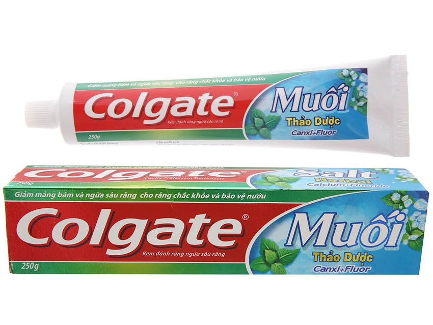 Kem đánh răng muối thảo dược Colgate giúp làm sạch răng